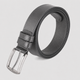The Heritage Genuine Leather Belt - Charcoal