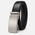 The Executive Ratchet Belt - Brown & Silver
