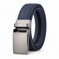 Men’s Grey Automatic Ratchet Belt with Silver Buckle